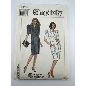 Vintage Simplicity Easy to Sew pattern 9016 Size 6 8 10 Dress Skirt Jacket UNCUT